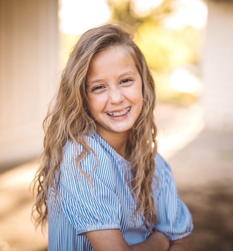 Smiling patient with braces